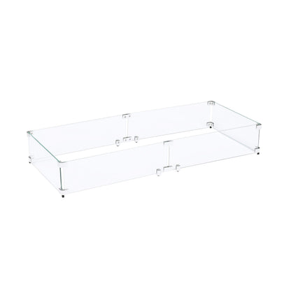 Celestial 41.25" x 17" x 6" Wind Guard, fits Celestial 36” x 12” Fire Pit Burner Pan for Gas Fire Pits