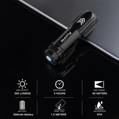 KunHe 40 Pack Small Rechargeable Flashlights Bulk USB-C Mini High Lumen Flashlight Clip-on Portable Pocket Flash Light for EDC Emergency Home Use