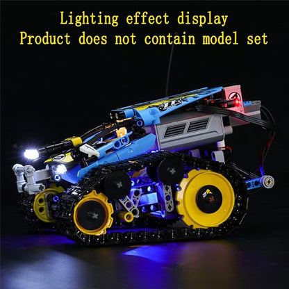 LED Light Kit Compatible with Lego Remote-Controlled Stunt Racer - Lighting Set for Technic 42095 Building Model (Model Set Not Included)