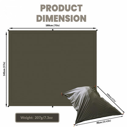 Onewind Ultralight One Person Tent and Ground Backpack Rain Cover,