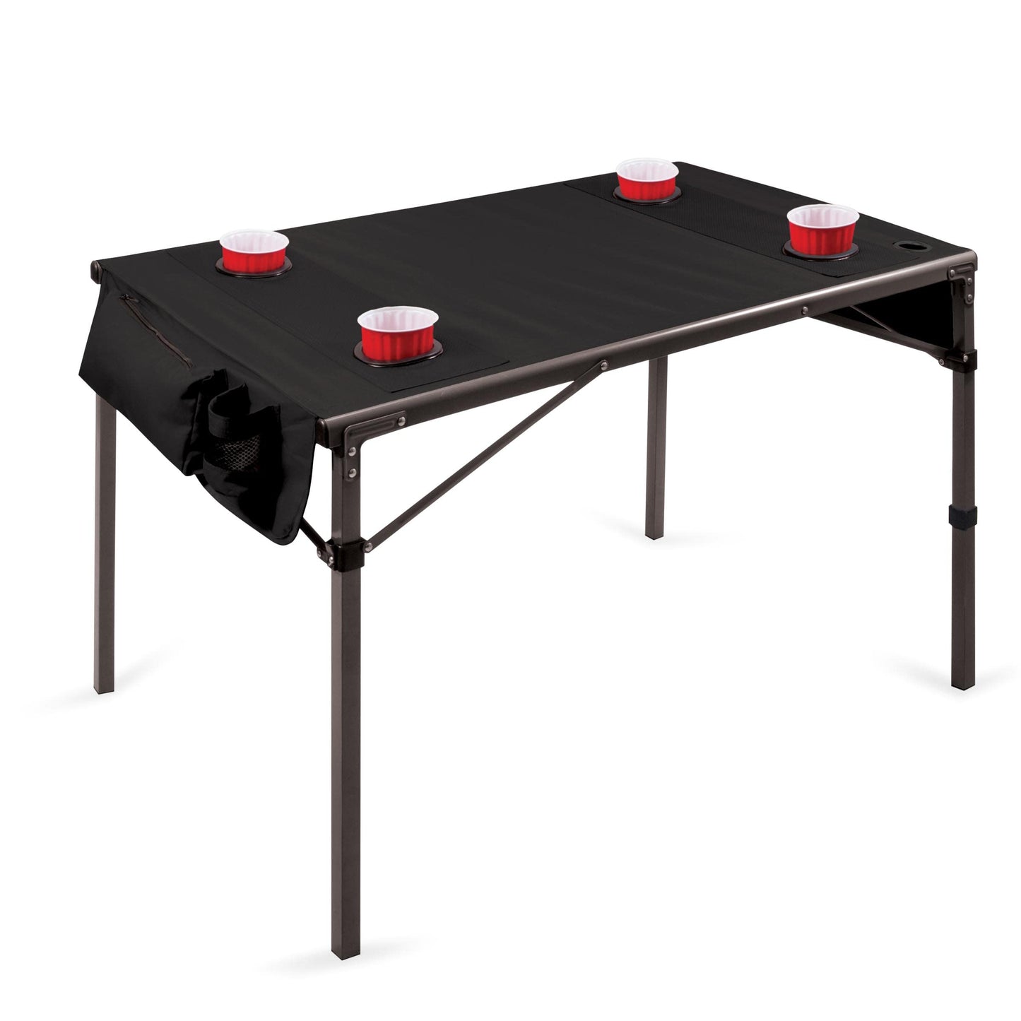 ONIVA - a Picnic Time Brand Travel Portable Soft Top Folding Table for Camping and Outdoors with Carry Bag, (Black) 6 x 6 x 43