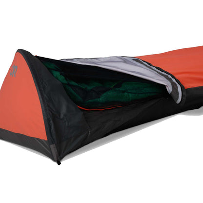 Outdoor Research Alpine XT Bivy | Waterproof Backpacking Single Person Trekking Pole Tent, Extra Headspace, No-See-Um Screen, Spice, One Size