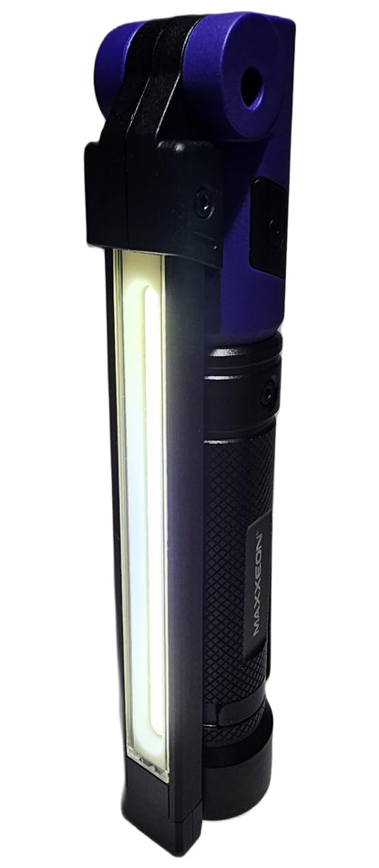 MAXXEON MXN01024 WorkStar LumaStik Combo Ulta-Violet (UV) and White Beam Inspection Light, 800 Lumen