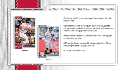 2026 Topps Series 1 Baseball Hobby Jumbo Box