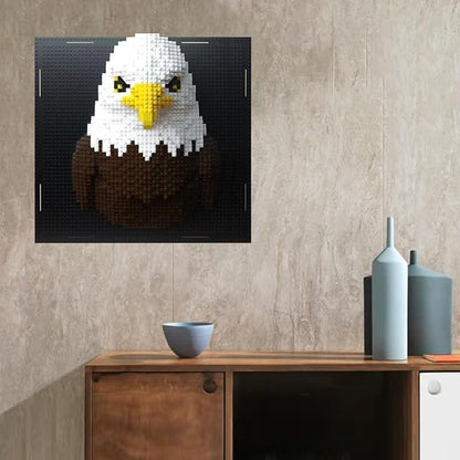 BDYDT Wall Art Eagle Building Blocks Set a Wall Decor Set for Adults Who Love Creative Hobbies (1924 Pieces) Toys Gifts for Kid and Adult