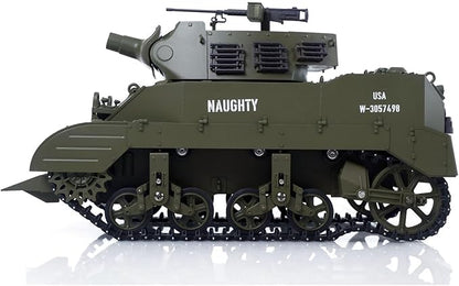TOUCAN RC HOBBY US in Stock 1/16 RC Tank Simulation 360° Turret Rotary M8 HMC Scott Radio Control Battle Tank Smoke Sound Lights RTR Combat Vehicle
