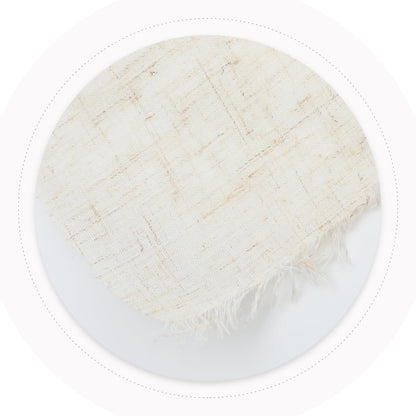 Luxshiny Lampshade Fabric Material Diy Lamp Cover Sheet Pre-Cut Flax Cloth Light Cover Material for Table Lamps and Chandeliers Home Decor