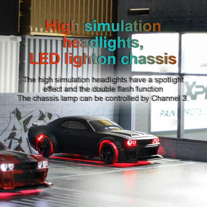 1:76 Turbo Racing Scale RC Sport Car Table Racing Remote Control Mini Model Car Full Proportional RTR Kit Toys (C75-black)
