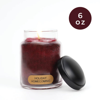 A Cheerful Giver - Holiday Homecoming Baby Scented Glass Jar Candle (6oz) with Lid & True to Life Fragrance Made in USA