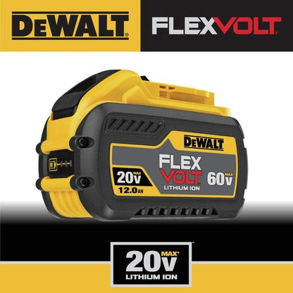 DEWALT FLEXVOLT 20V/60V MAX* 12.0-Ah Battery - High Capacity Power for Tools