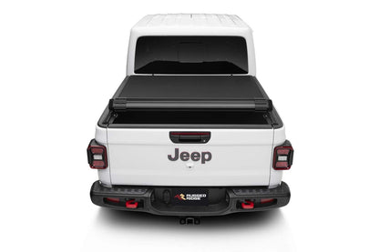 Rugged Ridge Armis Hard Rolling Tonneau Cover for Jeep Gladiator JT | Weather Resistant, Full Bed Access | 13550.23 | Fits 2020-2025 Jeep Gladiator JT with or without Trail Rails