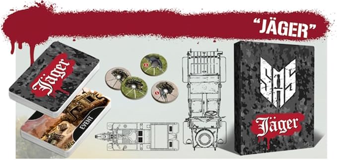 Word Forge Games: SAS Rogue Regiment - Jager Expansion - Strategy Board Game WWII Stealth Action Game Military Theme Ages 14+ 1-4 Players 60 Min