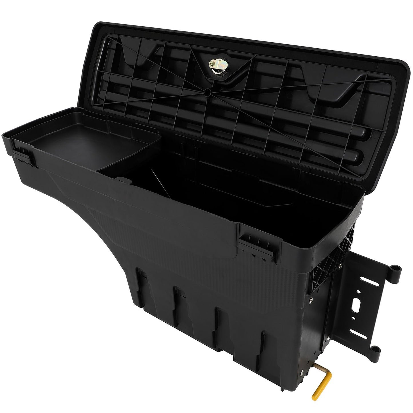 SCITOO Truck Bed Tool Box for Dodge Ram 1500 2019-2021 Left & Right Side,Multi-Compartment Dividers Organized Storage,Heavy Duty & No-Drill Installation