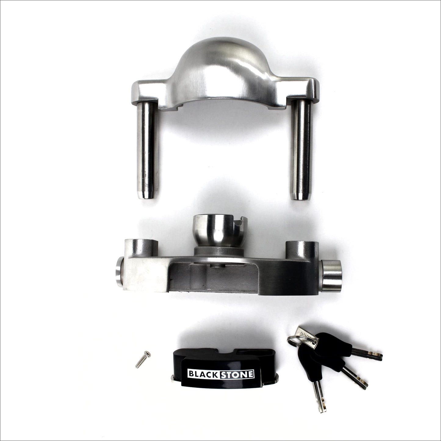 Blackstone Alarm Stainless Steel Heavy Duty Trailer Coupler Hitch Lock 130 db Alarm