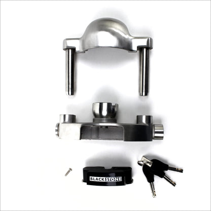 Blackstone Alarm Stainless Steel Heavy Duty Trailer Coupler Hitch Lock 130 db Alarm