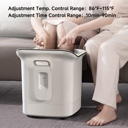 beici 13-inch Foot Spa with Fully Automatic Electric Massage Dual-Action System, Integrating Electric Massage Rollers and Shiatsu Functionality, Featuring a Timer and Water Temperature Control
