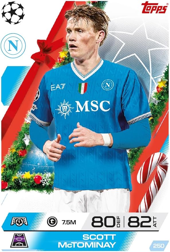 Topps UCC Match Attax 2025/26 - Advent Calendar - 121 Match Attax cards including 96 all-new festive parallels 24 new-look Festive Squadzone cards and 1 guaranteed Infinity card!