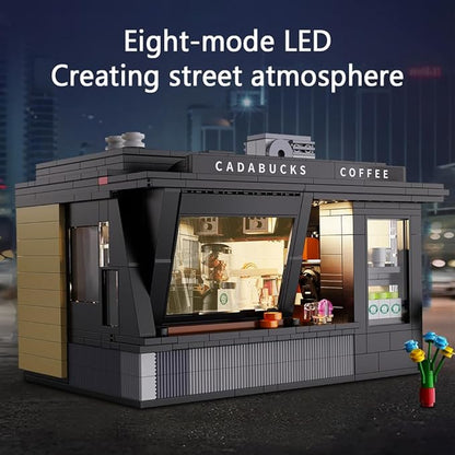 CaDA Master C66005W Japanese Coffee House Building SetMOC Construction Coffee Shop Modular Buildings with Lights768PCS City House Idea Collect Gift for Adults
