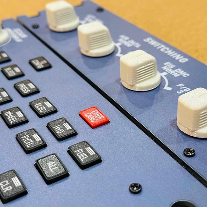 Flight Simulator Controller A32X ECAM Home Cockpit Panel for MSFS 2020/2024 FE-NIX FB-W on Windows Plug-and-Play Display Unit