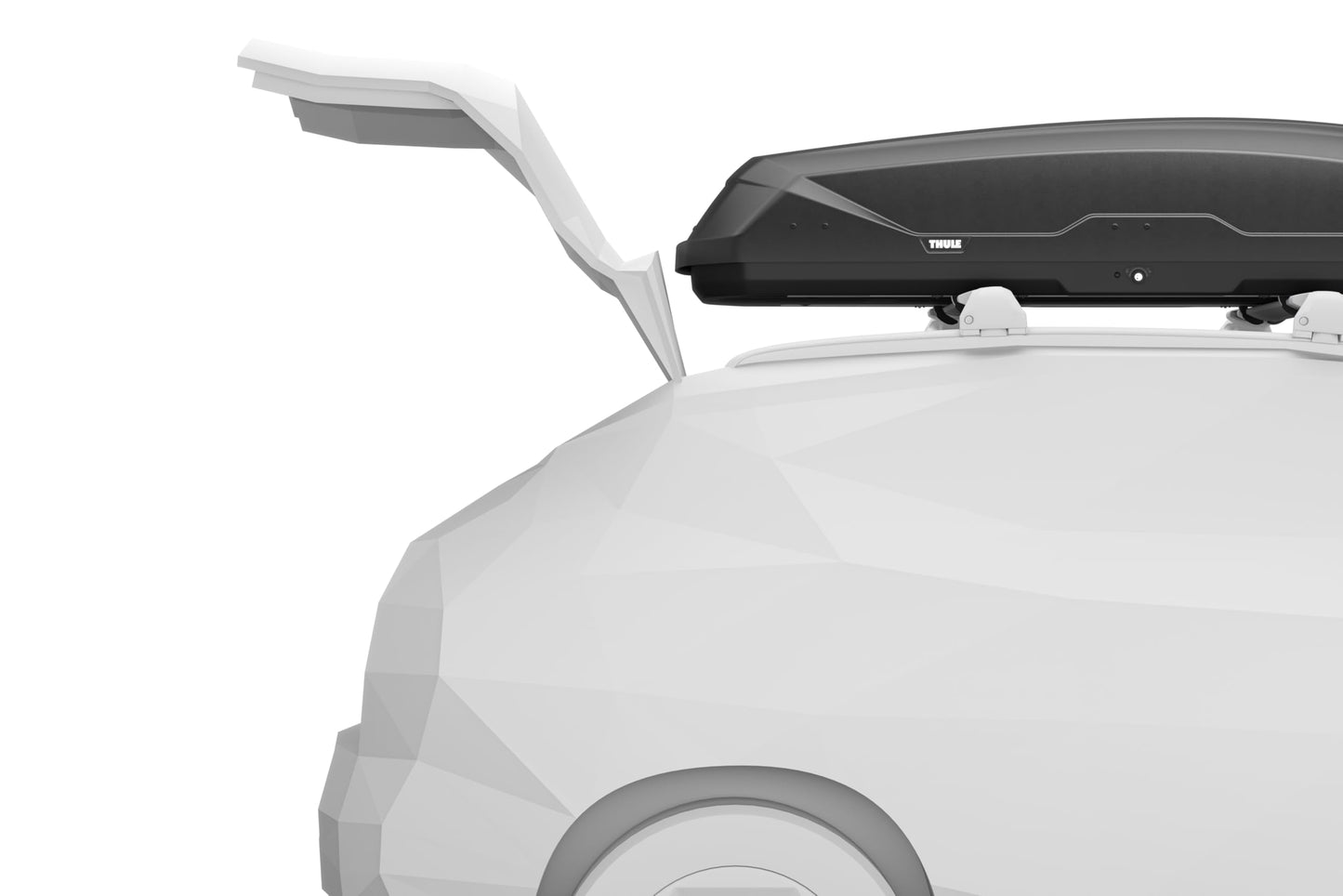 Thule Pulse 2 Aerodynamic roof Mounted Box, Size L, 16 cu ft, Dual-Sided Opening with Locks, Tool-Free Install, for SUVs, Trucks, Cars, EVs