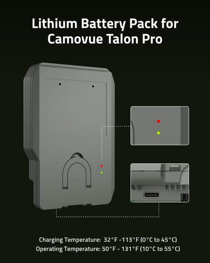 CAMOVUE True 4K 4G LTE Cellular Hunting Camera Outdoor+Battery Pack+64G SD Card, 0.2s Trigger Speed, Game or Trail Camera with GPS, Non-Glow IR Night Vision, SIM Card, Motion Capture, Talon Pro Kit