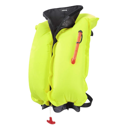 BLUESTORM Cirrus26 Inflatable PFD Life Jackets for Adults | US Coast Guard Approved Automatic Life Vest w/Manual Override Convertibility (Hi Vis)