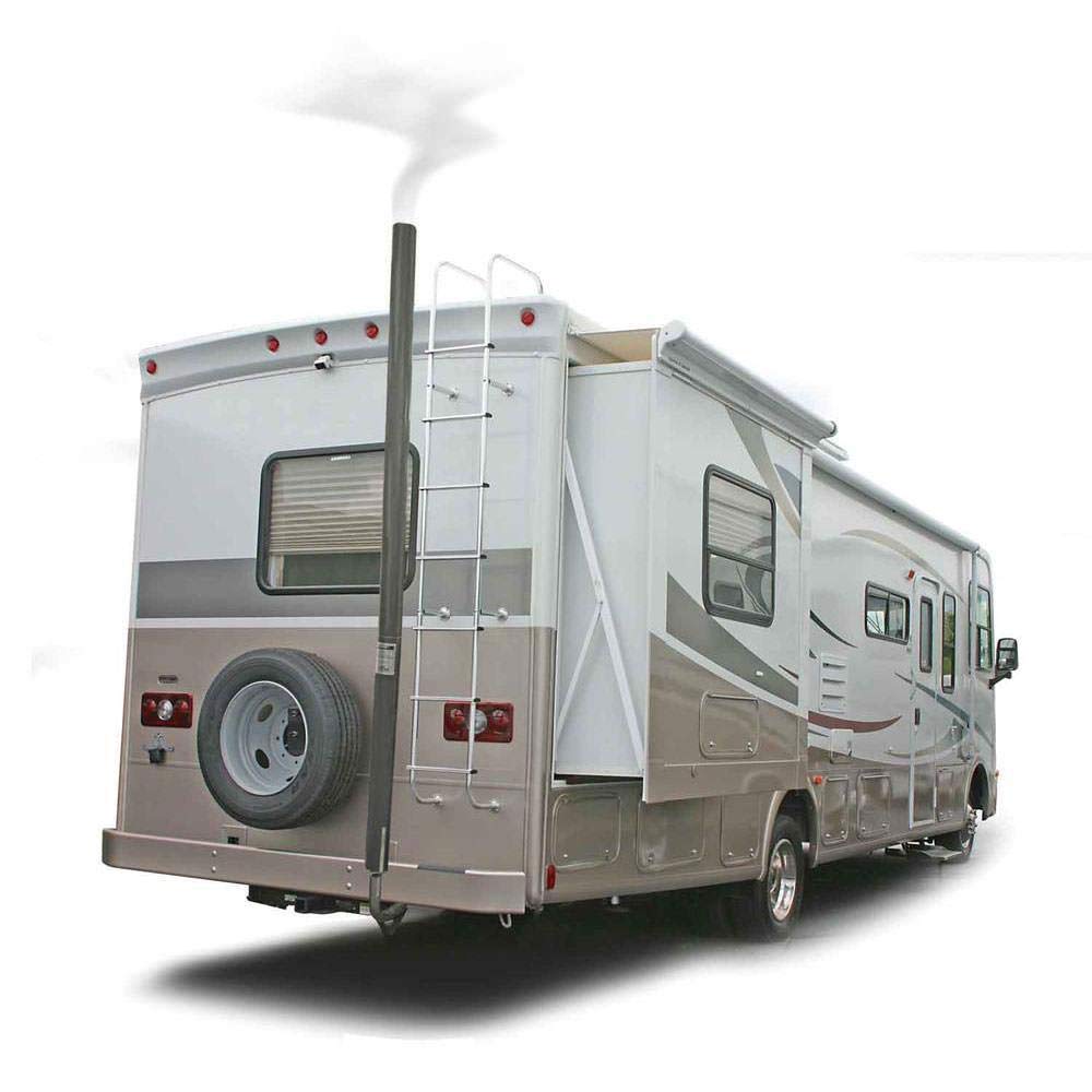 Camco Gen-Turi RV Generator Exhaust Venting System - Directs Generator Exhaust Above The Roof Line for Improved Air Quality While Camping - Designed for Easy Install and Disconnection (44461)