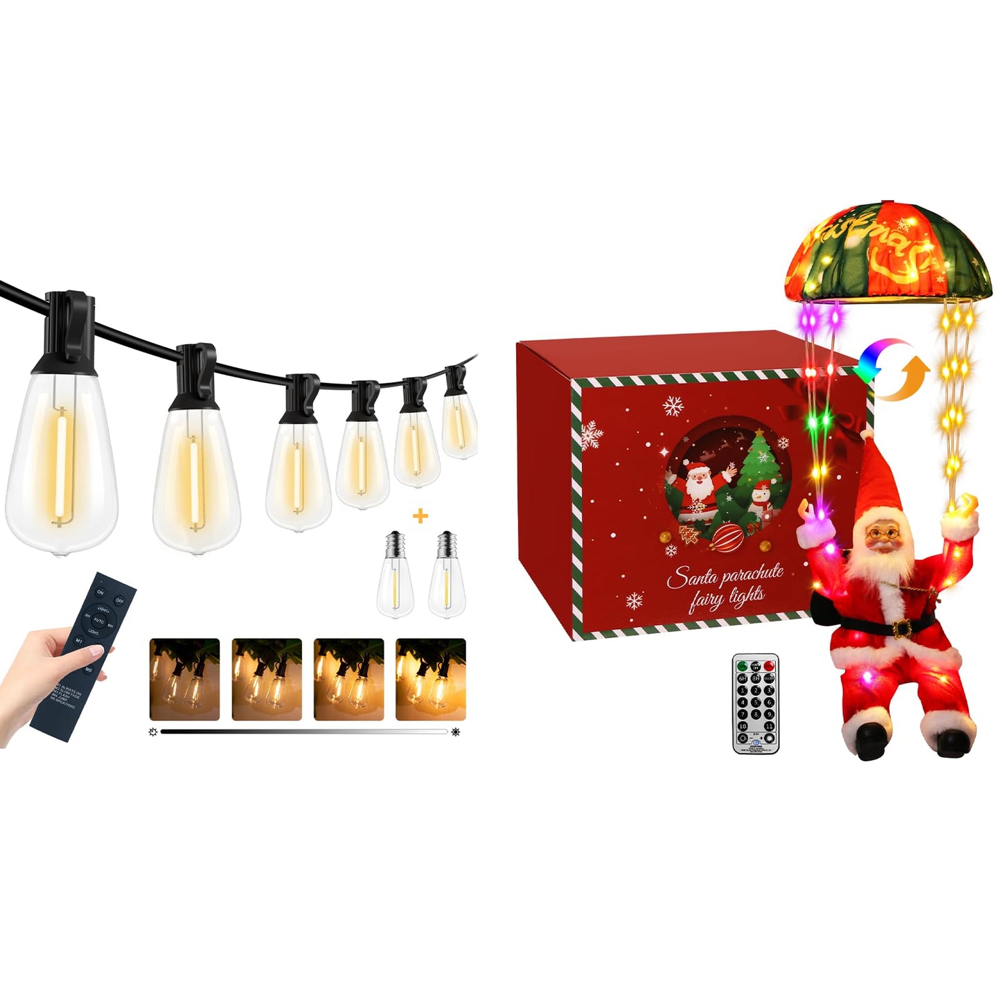 litogo 2024 Christmas Decorations Indoor Bundle 200ft String Lights for Holiday Yard Party Festival