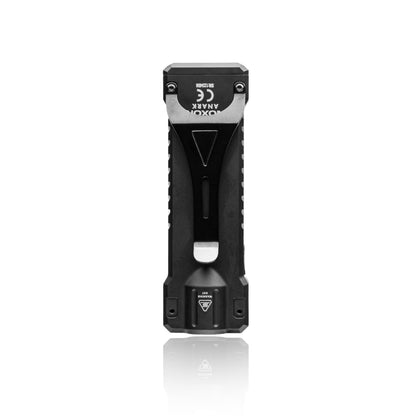 Noxon Anark Low Profile Every Day Carry Light - with Pocket Clip and USBC Charging Cable (Black)