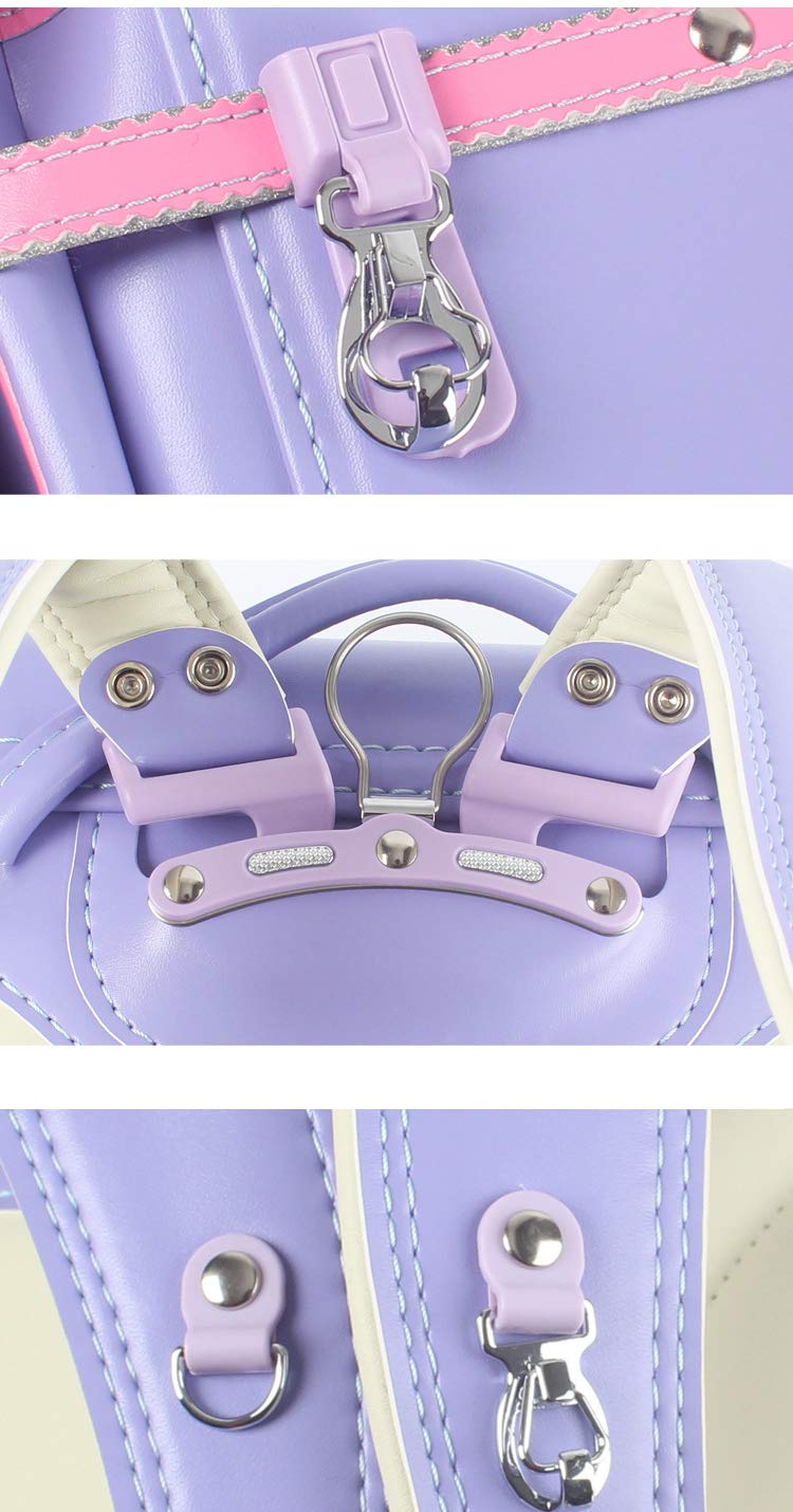 Randoseru Ransel Japanese upscale school bags for boys girls large capacity Senior PU leather light weight backpack
