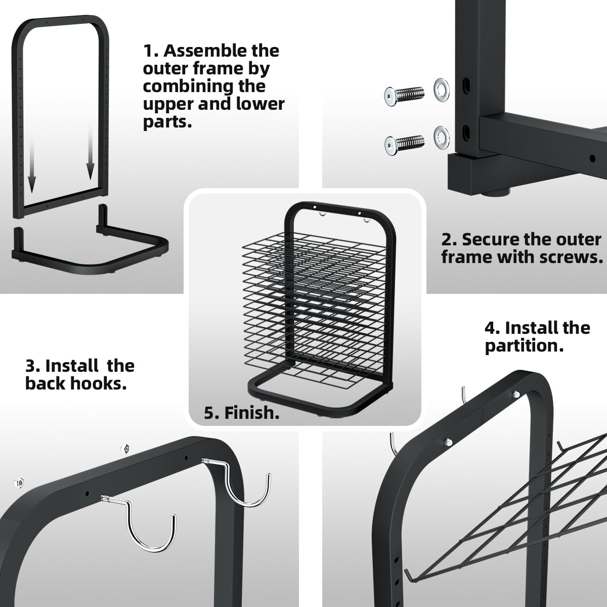 INNOVART 15 Shelves Art Drying Rack for Classroom Club Painting Crafts, Metal Desktop Drying Rack for Art, Black Painting Drying & Artwork Storage Racks for Home, Classroom, Studio, Craft Room