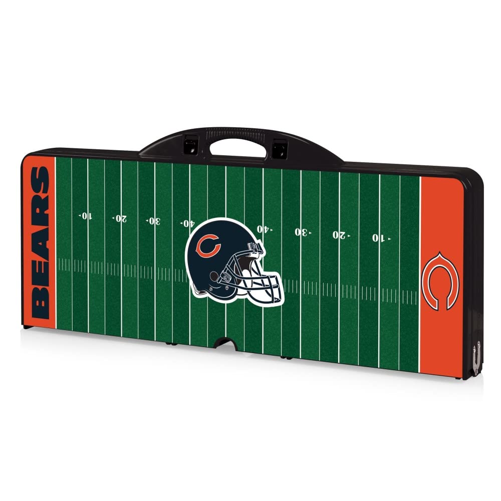 NFL Chicago Bears Sport Digital Print Picnic Table, One Size, Black
