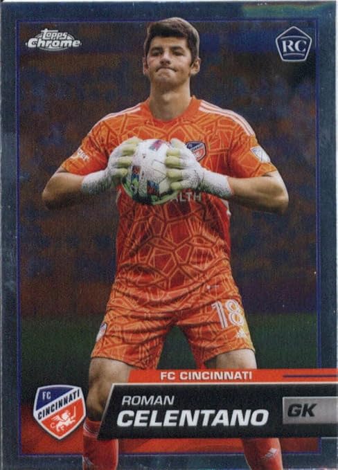 2023 Topps Chrome Major League Soccer - MLS - #59 Roman Celentano FC Cincinnati Rookie Soccer Card - Sportscard Superstore