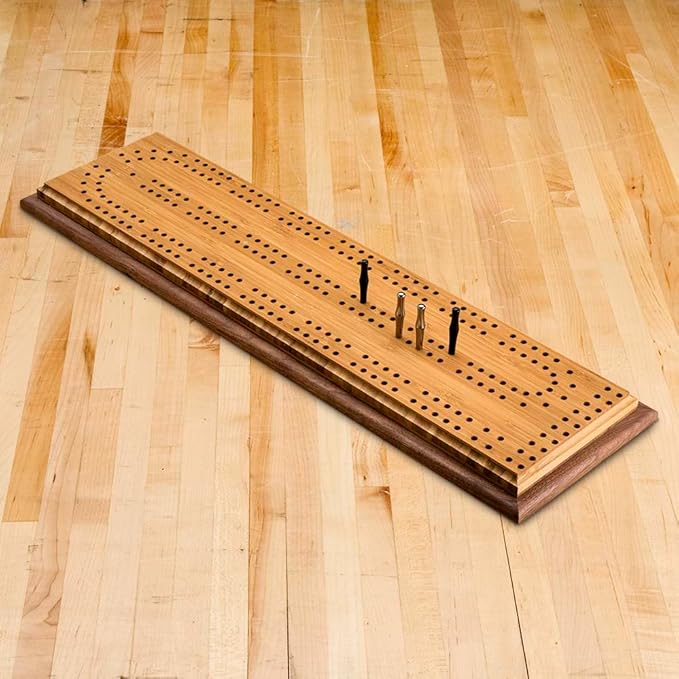 XL Cribbage Board Templates 2-Player Curved Track