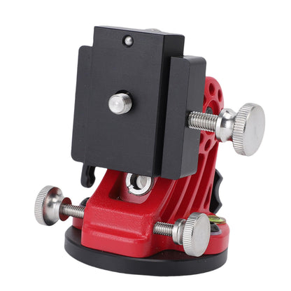fosa Latitude Adjustment Base for Adults Astronomy, Telescope Tripod 3/8 Inch 0-90 Degree Adjustable Equatorial Mount, Equatorial Wedge Telescope Mount Latitude Base (Black Red)