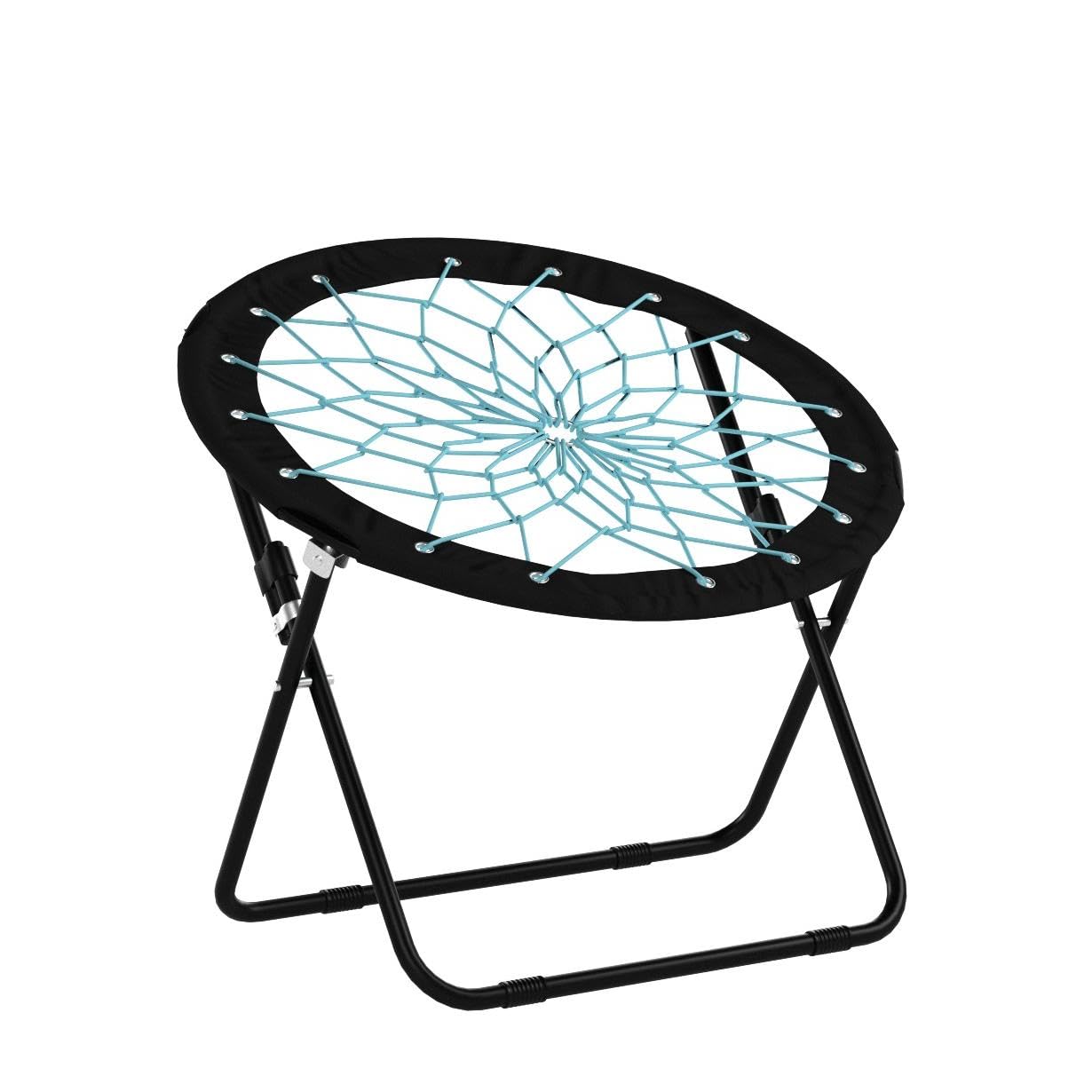 CampLand Bunjo Bungee Dish Chair-Versatile Folding Chair with Fun Bouncy Design-for Room Garden Dorm Rooms and Lounging in Living Rooms Set of 2pcs
