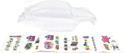 SummitLink Custom Body Clear Unpainted with Stickers Compatible for 1/10 Scale RC Car or Truck (Truck not Included) STB-C-01