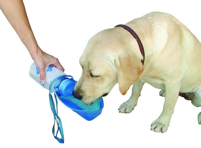 Lixit Hand Held Foldable Travel Hiking Outdoor Watering Bottle Bowl for Dogs (Pack of 1, Granite)