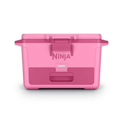 Ninja FrostVault 50qt Hard Cooler with Dry Zone | Integrated Fridge-Temp Dry Storage Drawer | Premium Heavy-Duty Insulated Cooler | Keeps Ice Cold for Days | Strawberry Rhubarb | FB151BP