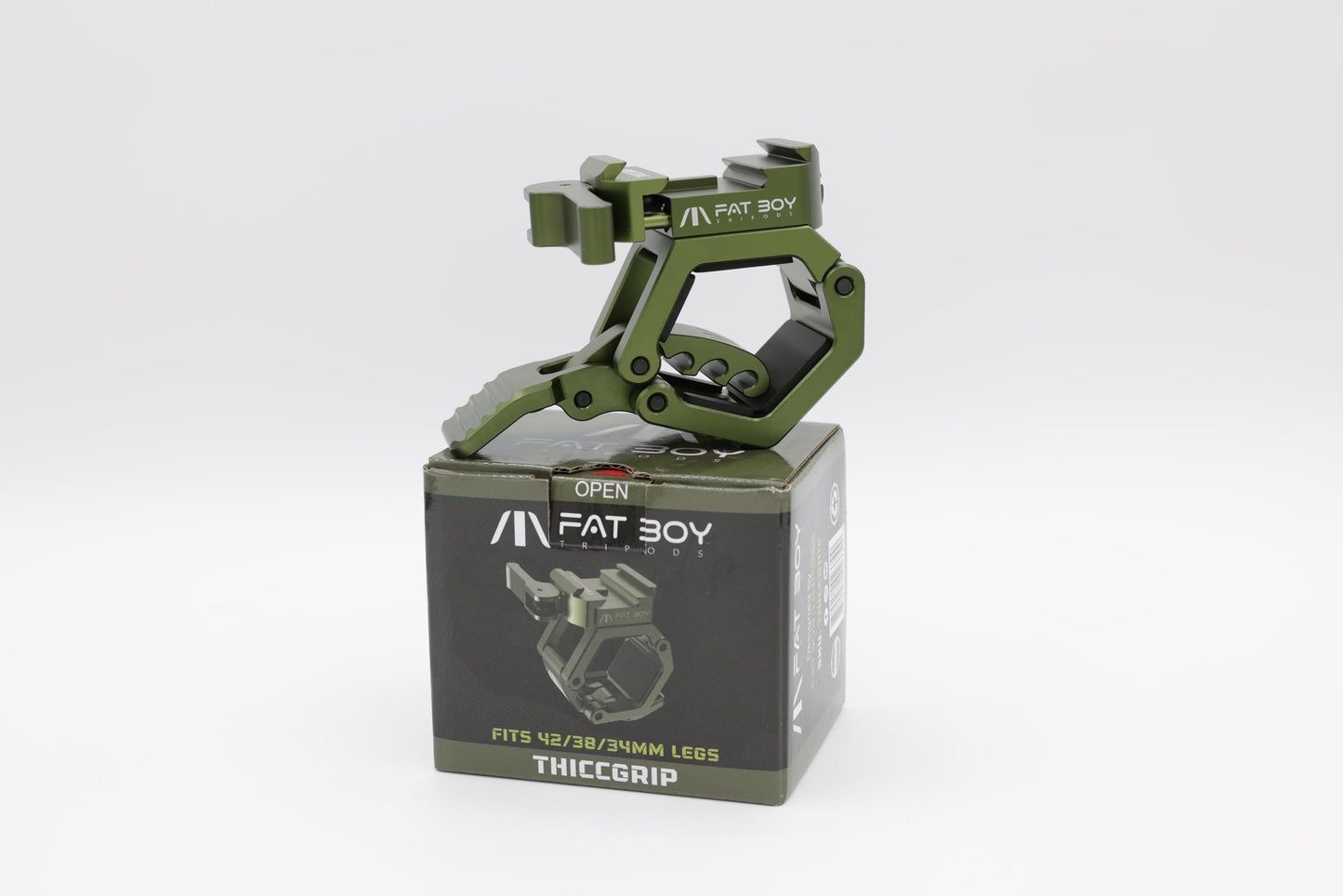 FatBoy Tripods Thick Grip - Tripod Attachment - Compatable with Arca and Picatinny, for Binoculars, Caller Remote, Other Accessories- Includes arca Mount