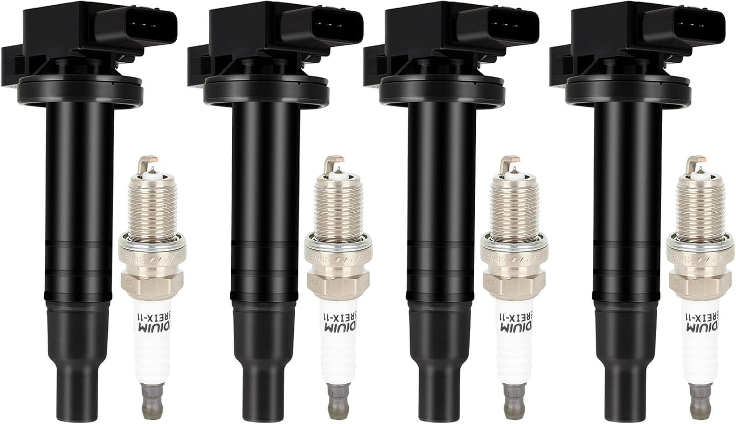 ECCPP 3 ignition coils with 3 iridium Spark Plugs,UF808,coils packs,for Smart Fortwo 2016-2017 0.9L‎224332428R,UF-808