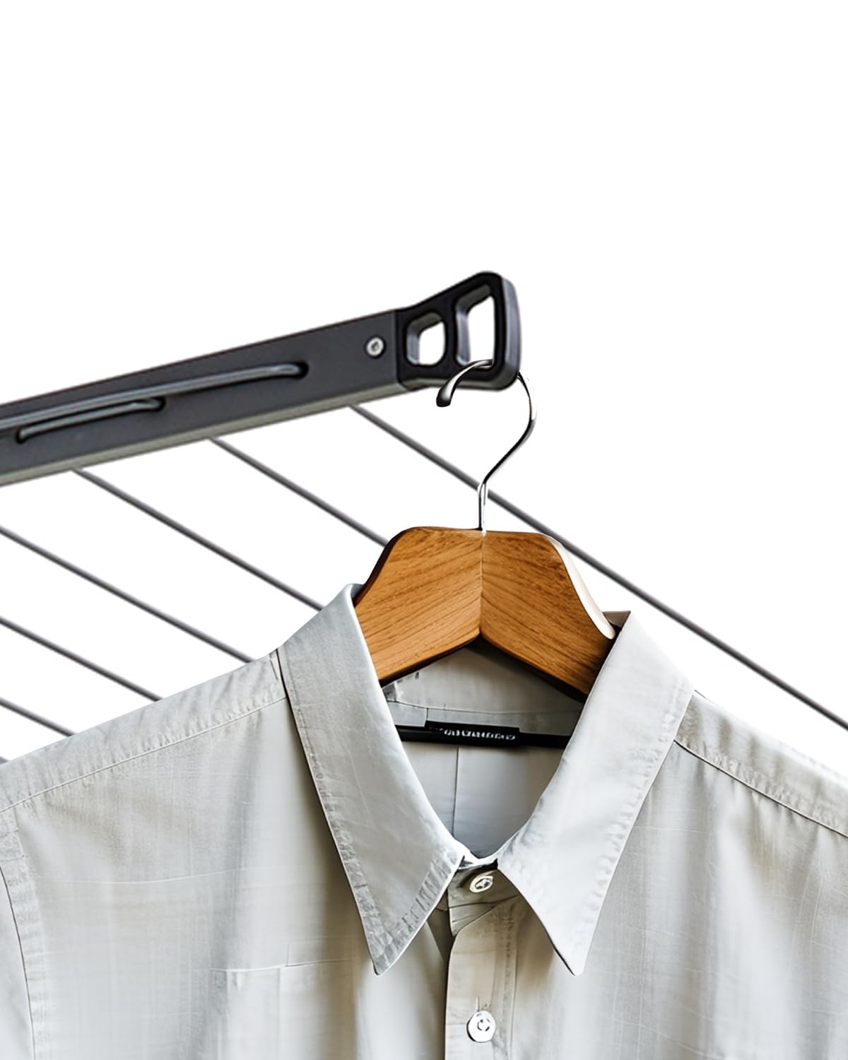 JS Heavy Duty A-Frame Clothes Drying Rack 46FT, Stainless Steel Collapsible Laundry Rack with 16M Clothesline, Foldable Space-Saving Garment Rack for Indoor Outdoor