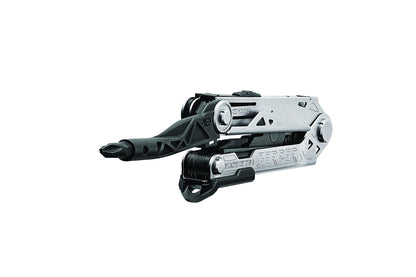 Gerber Gear Center-Drive - Bit Set & Berry-Compliant Sheath - 16-Piece Multipurpose Tool with Knife, Wire Cutters, Pry Bar, Bottle Opener & More - Silver, Black Sheath