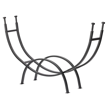UniFlame, W-1859, Contemporary Black Firewood Log Rack