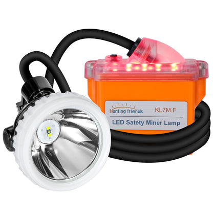Super Bright LED Mining Headlamp KL7M.F, High Power Rechargeable Explosion-Proof Miner Lamp for Hard Hat, Waterproof Professional Headlight with Long Runtime for Underground Work and Outdoor Use