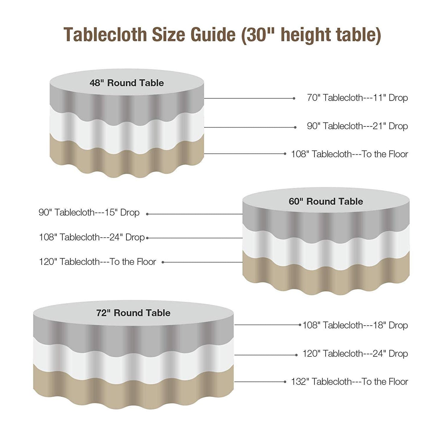 Juya Delight 120-Inch Round Black Sequin Tablecloth for Wedding Birthday Party Festival Ceremony Dessert Table