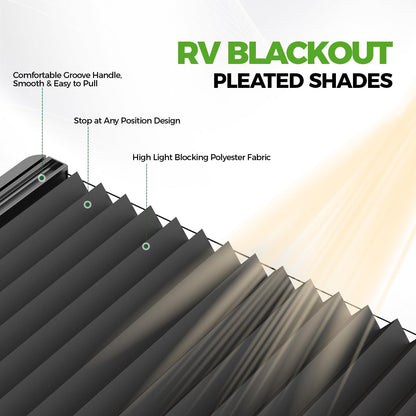 RVGUARD Integrated RV Window 15.7x24.7x1.78 IN, RV Entry Door Window Kit with Sliding Window Shade 12x21 IN, Camper Windows Replacement for Cargo Trailer