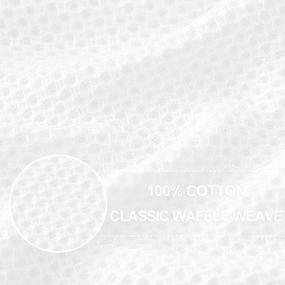 Homaxy 100% Cotton Dish Cloths - Ultra Soft, Absorbent & Quick Drying | 12 x 12 Inches, 24-Pack, White