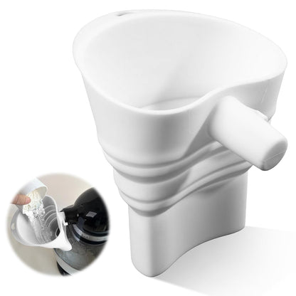 **KitchenAid Flour Funnel - Silicone Kitchen Funnel for KSM150 Mixers | Easy Pour & Dishwasher Safe (White)**