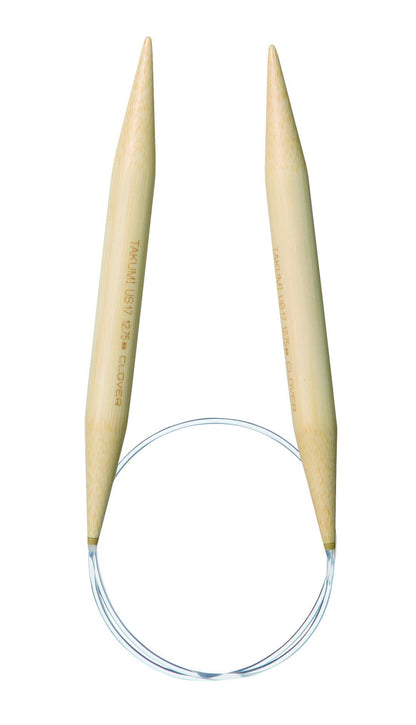 Clover 3016/24-17 No.17 Bamboo Circular Knitting Needles, 24"